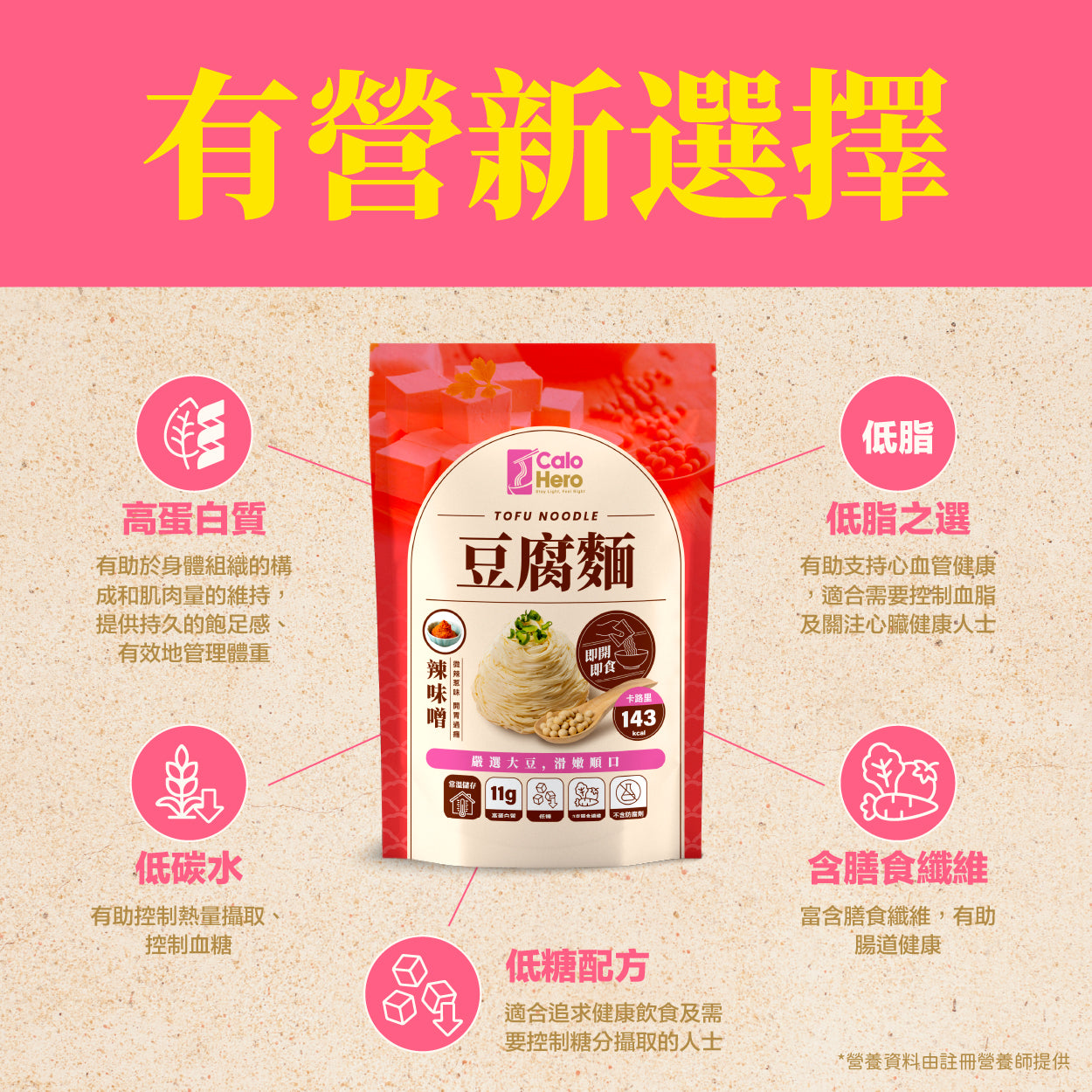 辣味噌 - Calo Hero 即開即食常溫豆腐麵